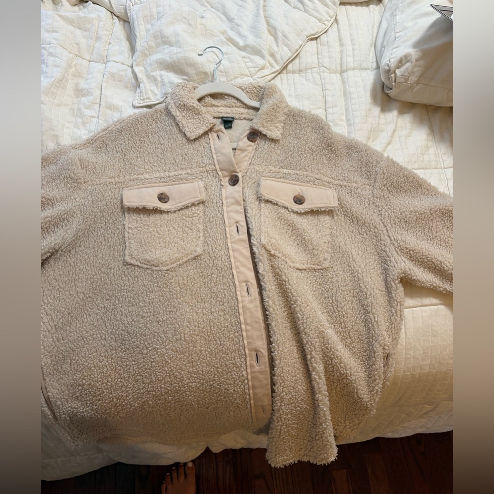 Wild Fable Cream Teddy Jacket